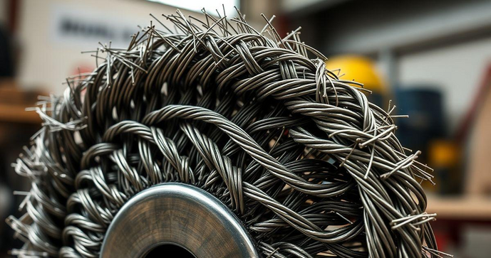Escova circular aço trançado: resistência para limpeza pesada Escova circular aço trançado: resistência para limpeza pesada