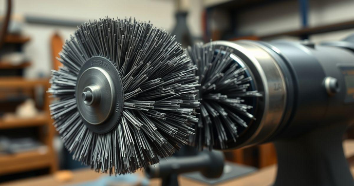 Escova de aço para esmerilhadeira: ferramenta para superfícies robustas