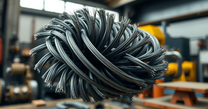 Escova de aço helicoidal é a solução ideal para limpeza eficiente Escova de aço helicoidal é a solução ideal para limpeza eficiente